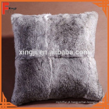 coelho chinês travesseiro de pele de coelho chinchila para sofá